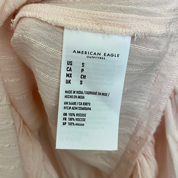 American Eagle Flowy Pink Tank Top Size Small NEW - Picture 2 of 7